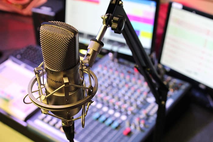 Studio de production radio